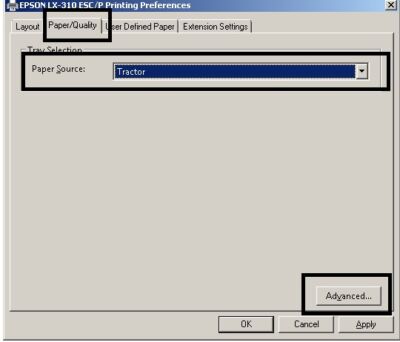 Printer Preferences