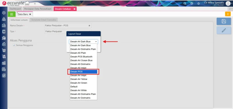 Setting Printer Thermal